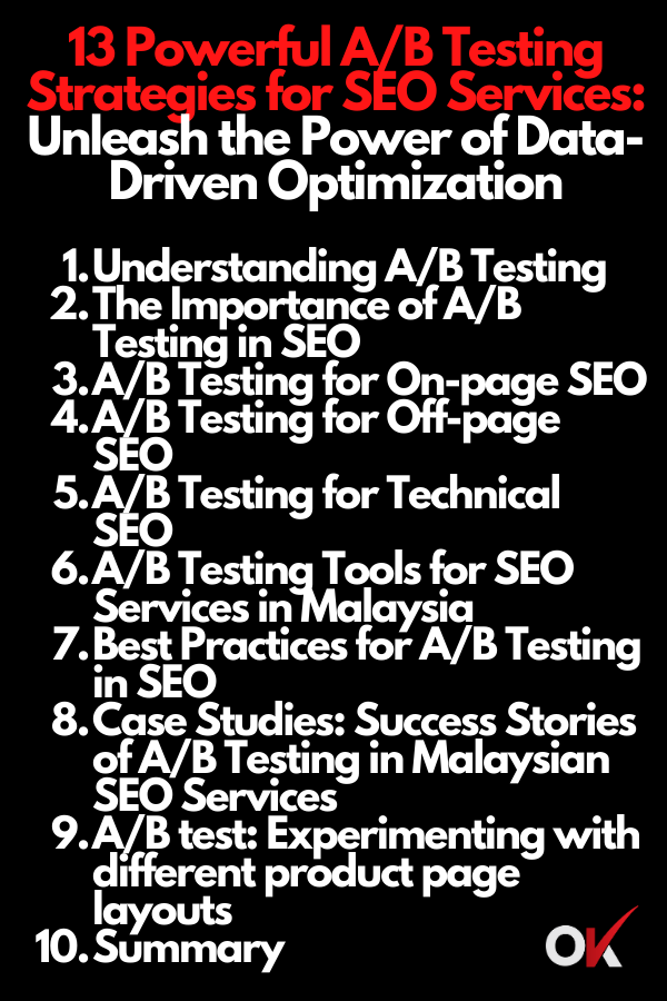 a/b testing
