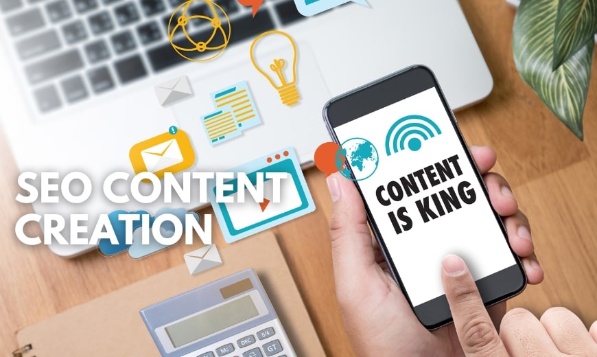 SEO content creation feature image