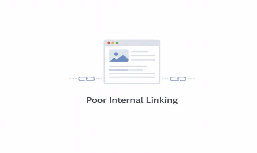 Poor Internal Linking Structure